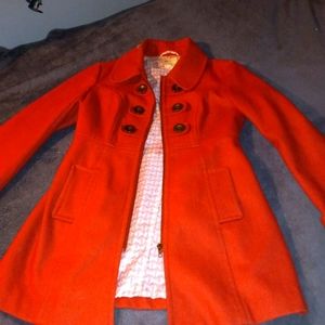 Tulle coat, medium,burnt orange